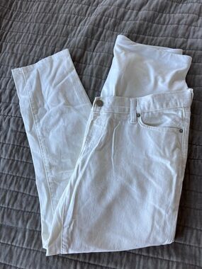 GAP White Maternity Jeans
